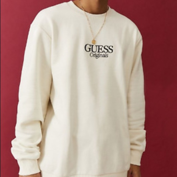 New Guess Originals Ecru Crewneck 